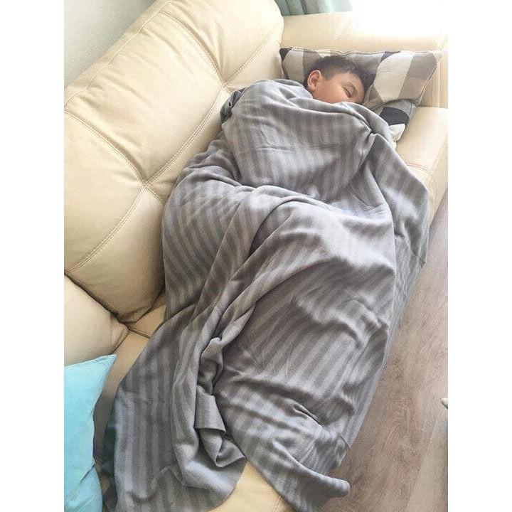 Mền trơn du lịch tuyết nhung loại lớn siêu mịn chăn ngủ trưa văn phòng êm nhẹ đắp cực ấm Chăn nỉ văn phòng, mền ngủ trưa văn phòng, Chăn Ikea Chăn Spa - Chăn mỏng du lịch, vải nỉ mềm mịn IKEA (1m6x1m2)