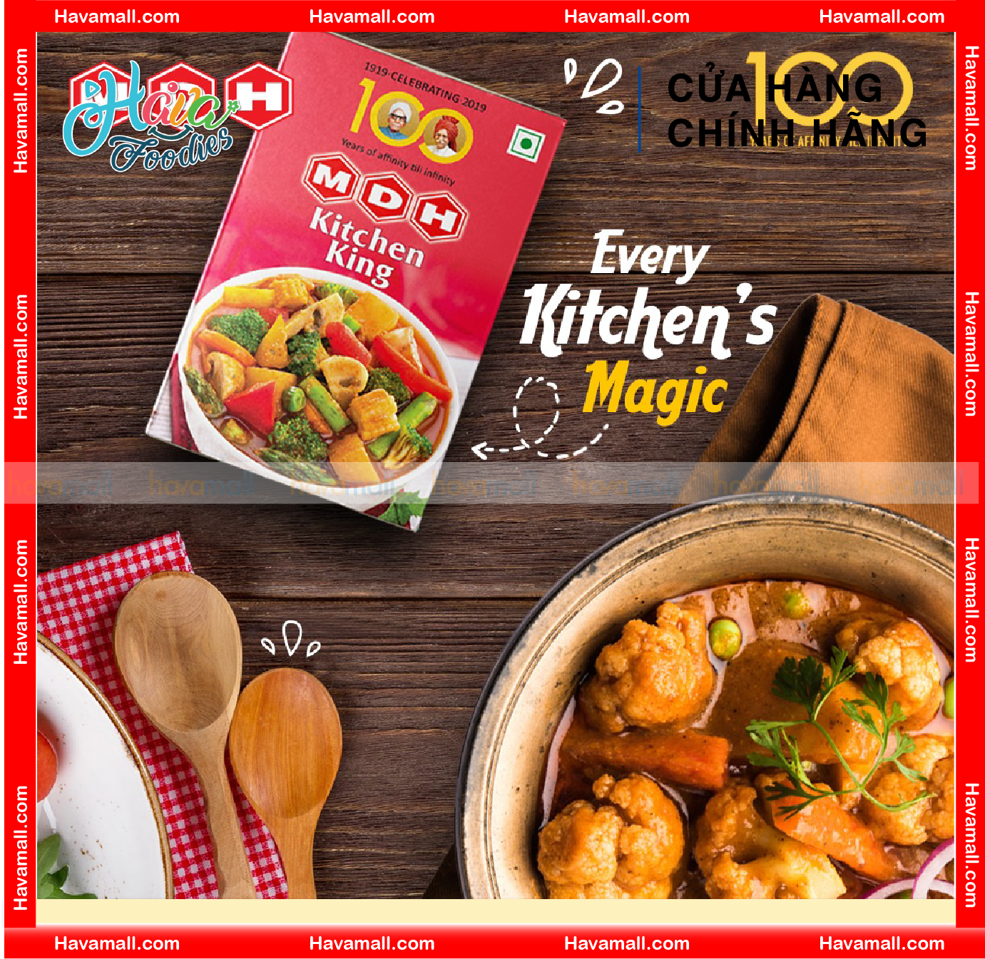 Bột Gia Vị Ấn Độ Kitchen King MDH Gói 100g
