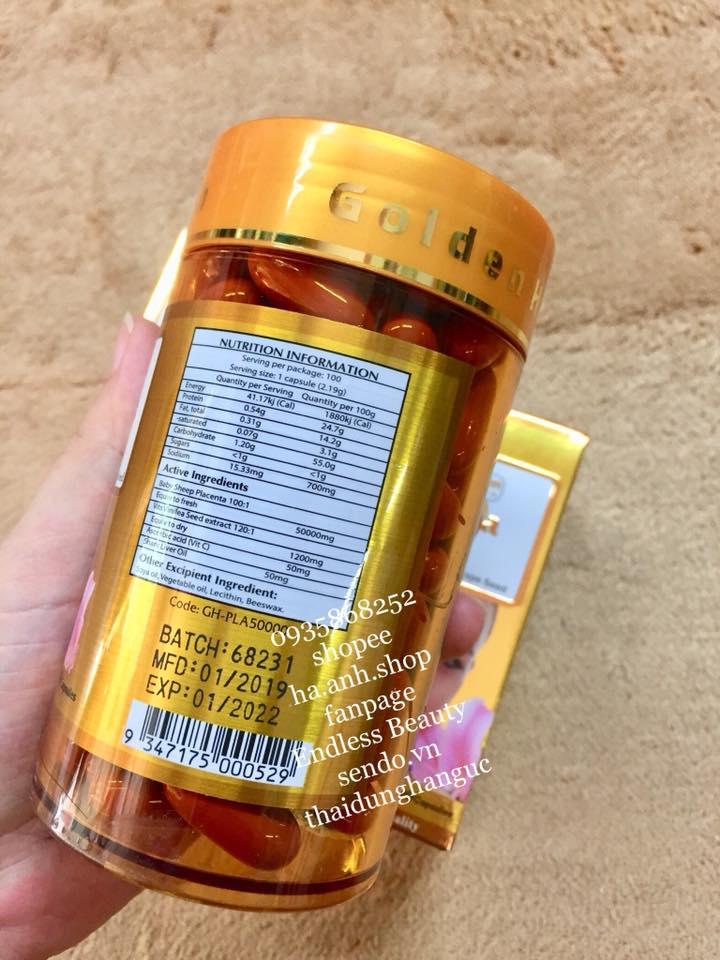 Placenta GOLDEN HEALTH 50000mg