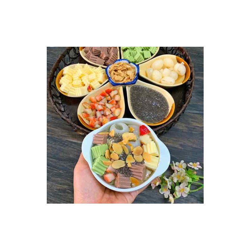 NGUYÊN LIỆU NẤU CHÈ KHÚC BẠCH