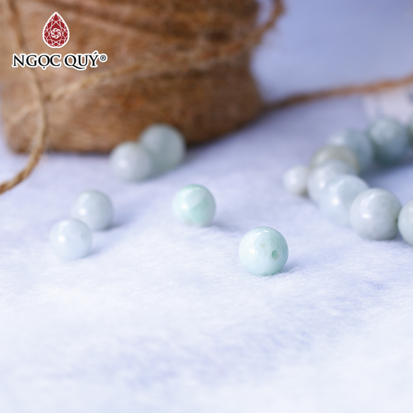Hạt lẻ đá Cẩm thạch A mệnh hỏa mộc - Ngọc Quý Gemstones
