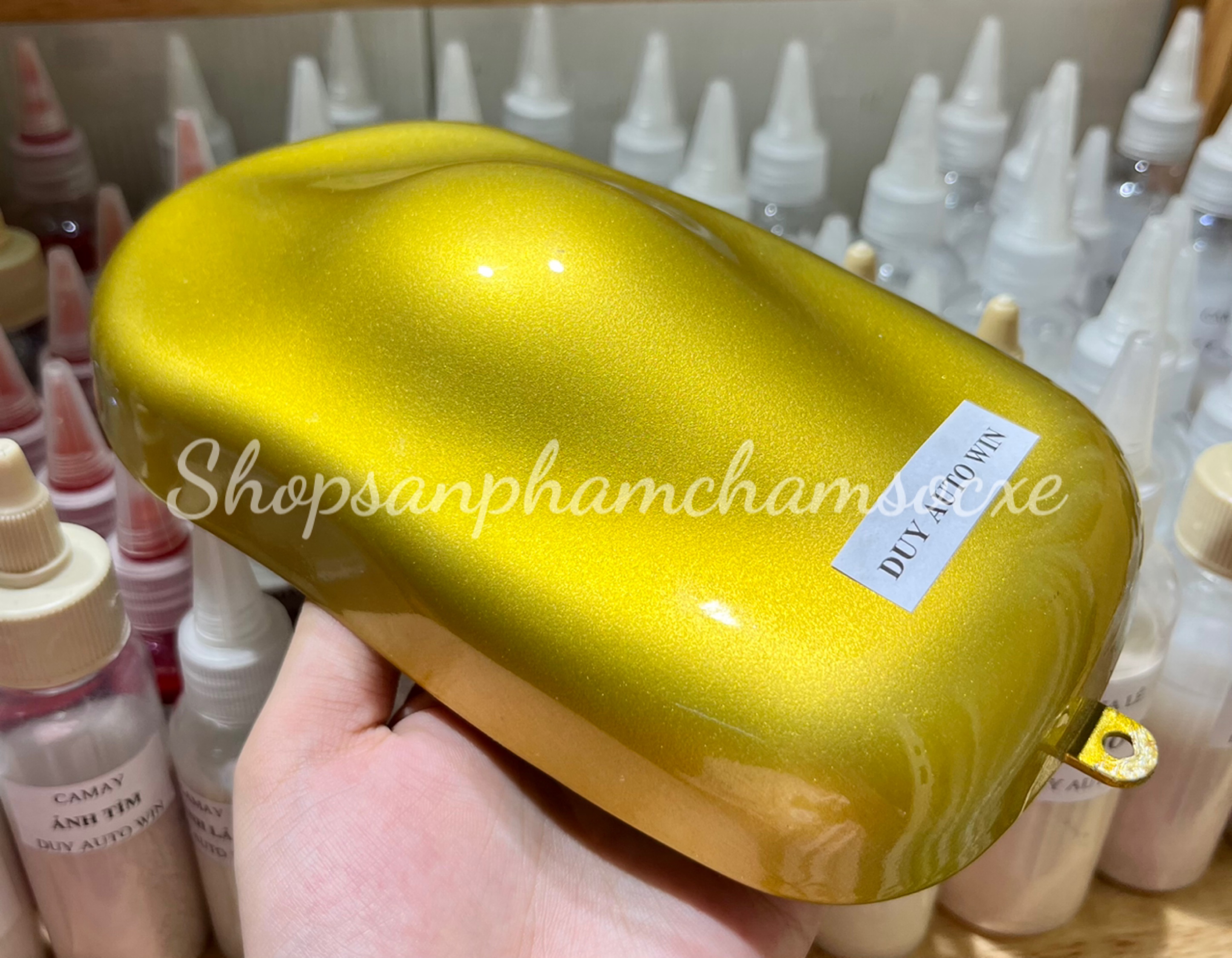Màu vàng candy 2k đóng lon 250g