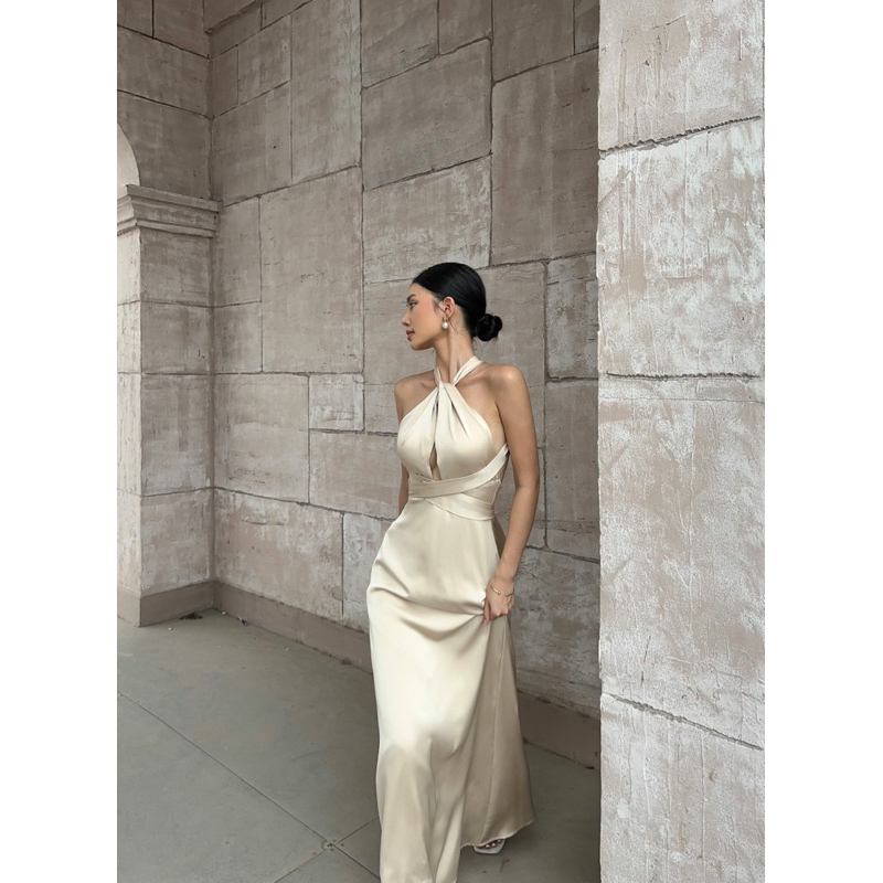 [Kisserine] Đầm lụa PHOEBE SILK DRESS - Thời trang nữ thiết kế - lụa cao cấp
