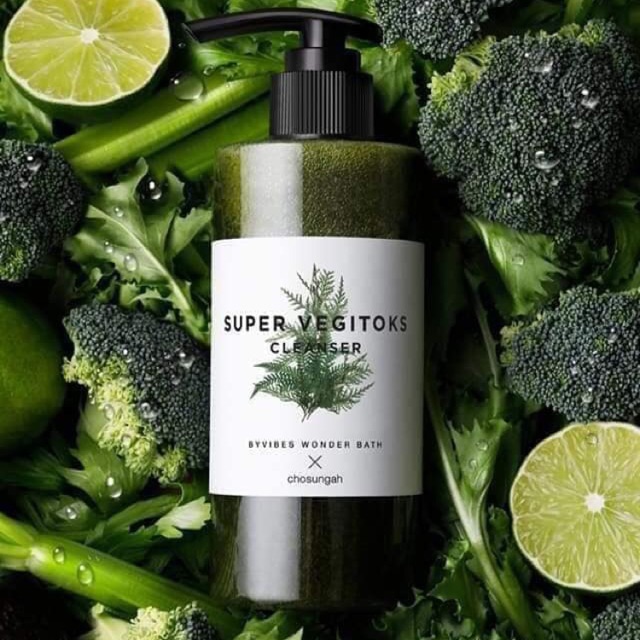 [HCM][HÀNG CÓ TEM] Sữa rửa mặt rau củ tạo bọt thải độc Super Vegitoks Cleanser 300ml vegitok