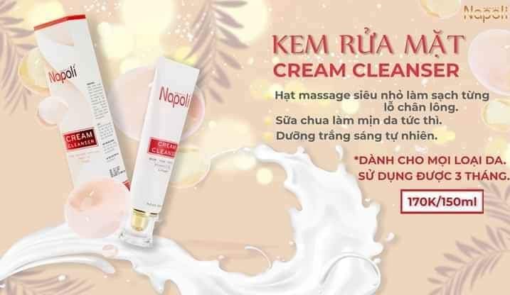 Kem rửa mặt Cream Creanser NAPOLI