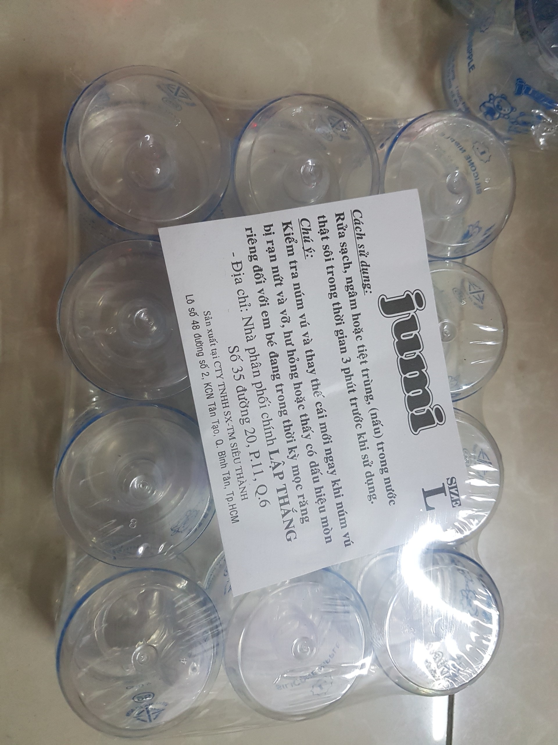 [HCM] núm vú size L ( núm ti) 1 lốc gồm 12 cái