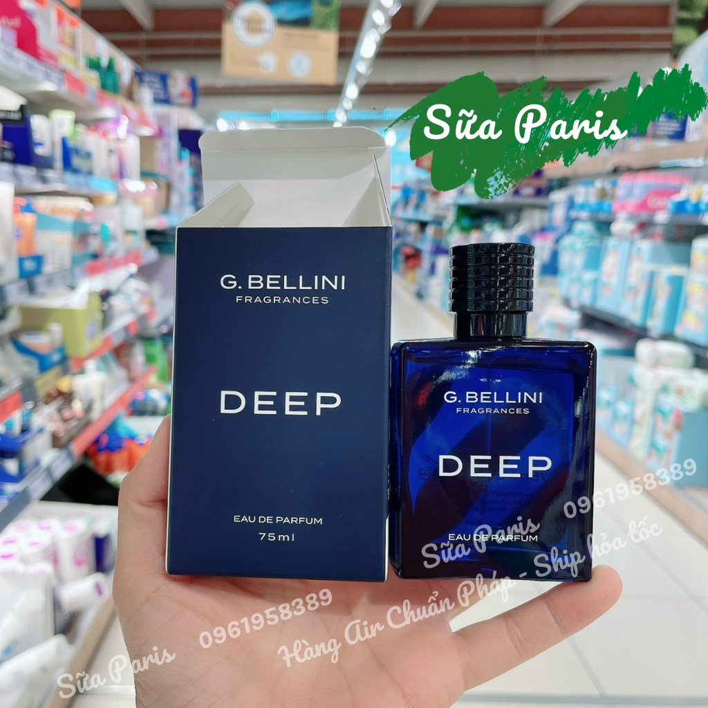 Nước hoa dành cho nam DEEP - G.bellini EDT 75ml, hàng Pháp có bill