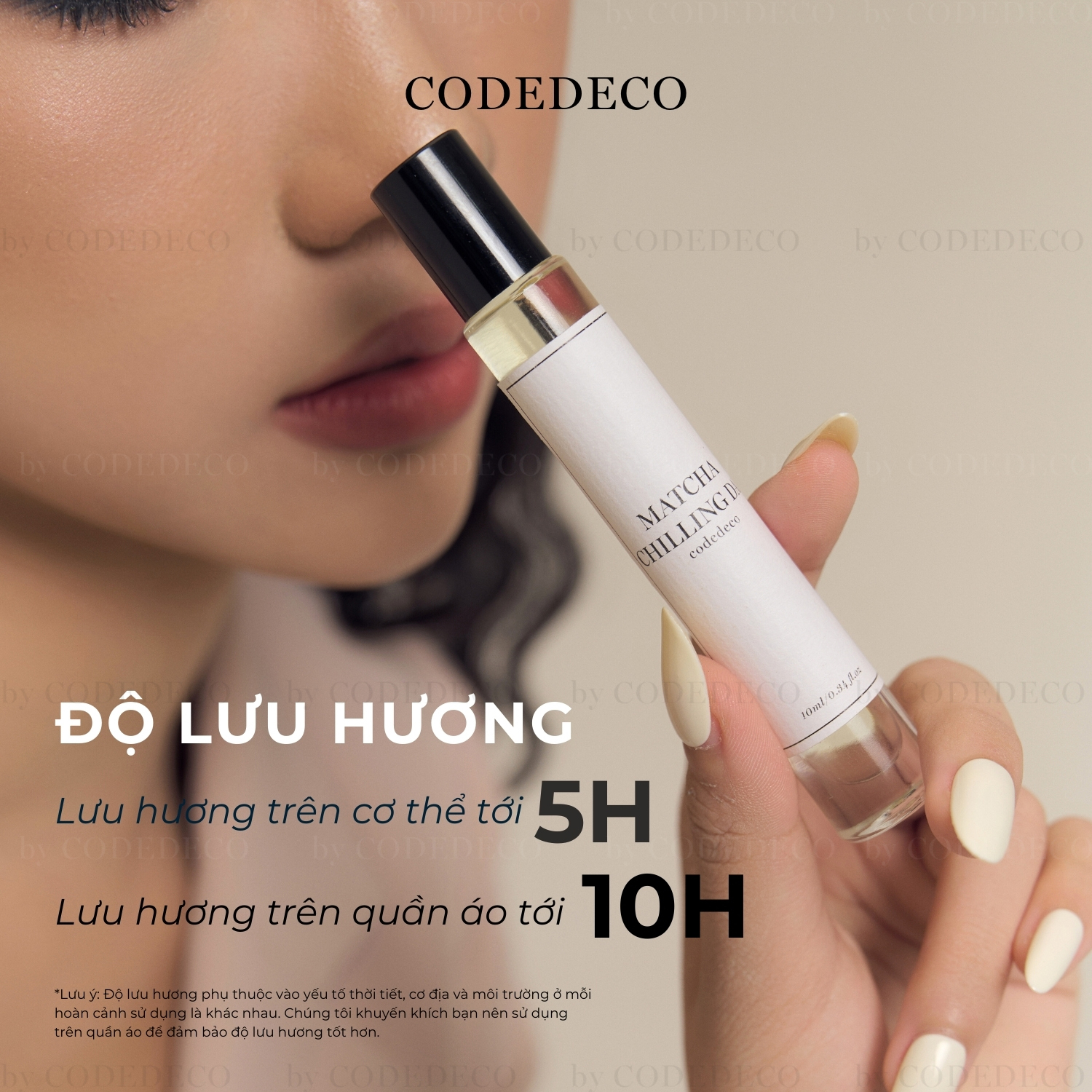 Tinh dầu nước hoa CODEDECO Matcha Chilling Day 10ml dạng lăn