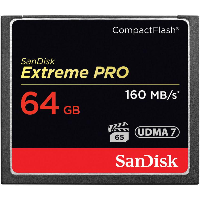 Thẻ nhớ CompactFlash (CF) SanDisk Extreme Pro 1067X 64GB đọc 160MB/s ghi 150MB/s (Đen) Phụ Kiện 1986