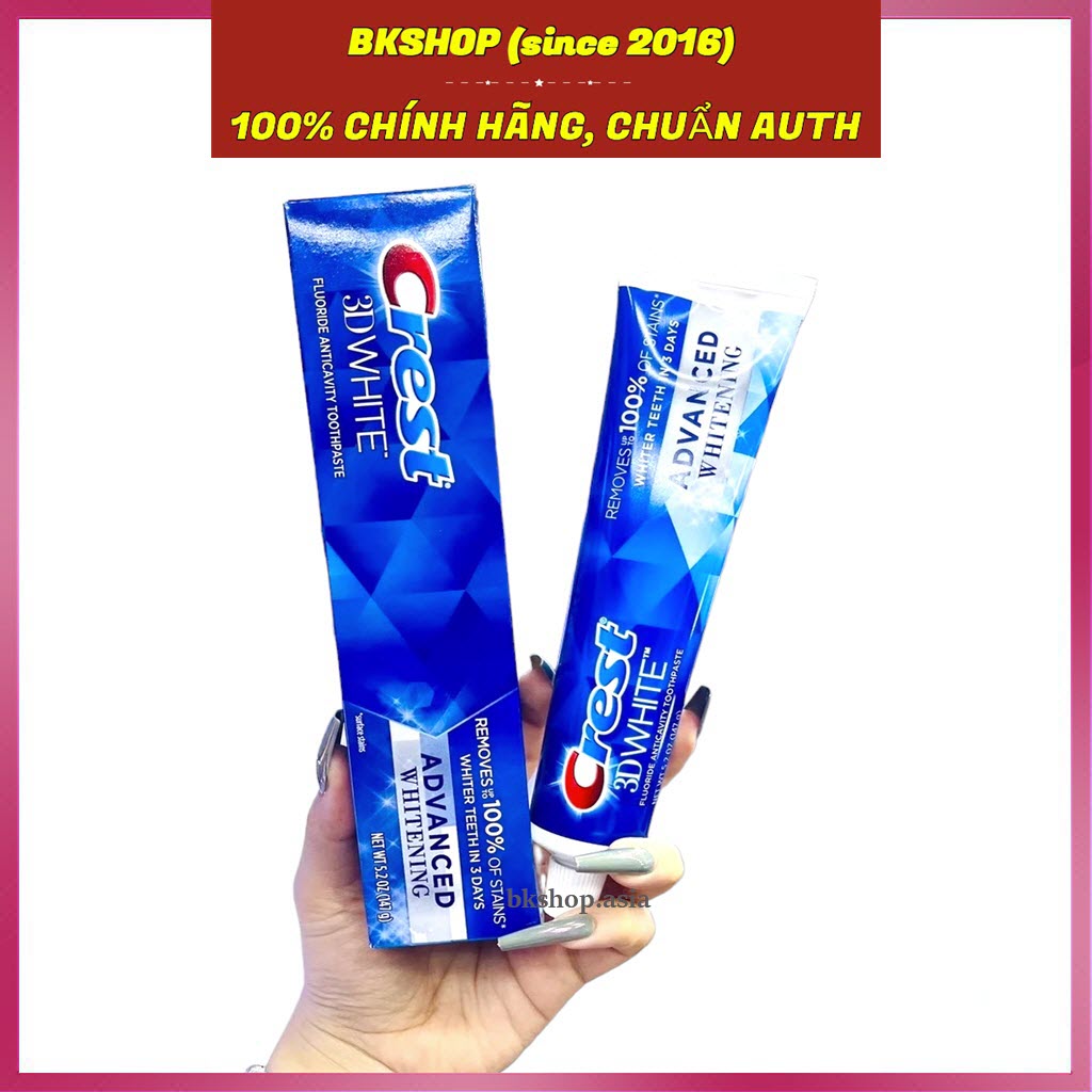 [Hàng Mỹ] Kem Đánh Răng Crest 3D White Toothpaste 147g