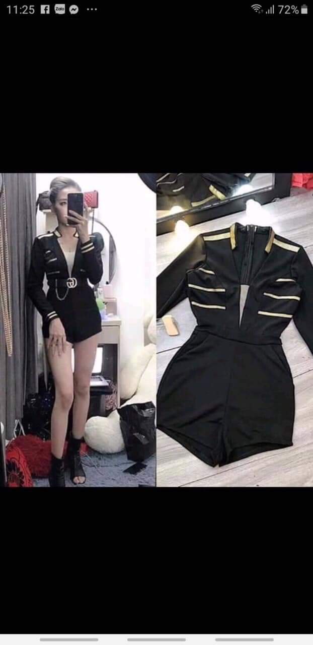 [HCM]Jum Short Ánh Nhũ Tay Dài
