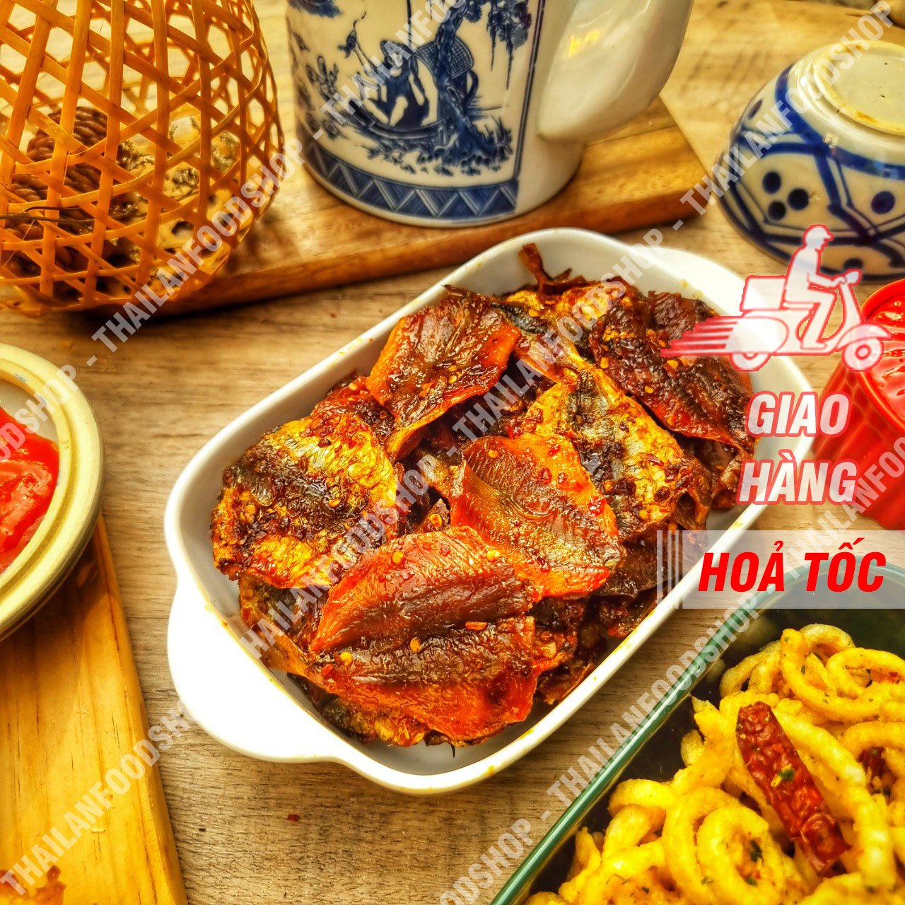 Khô Cá Chỉ Vàng Sốt Sate - Lon 300Gram
