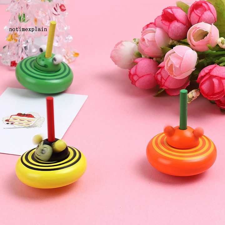 ĐỒ CHƠI CON QUAY BẰNG GỖ NHIỀU MÀU ĐỘC ĐÁO