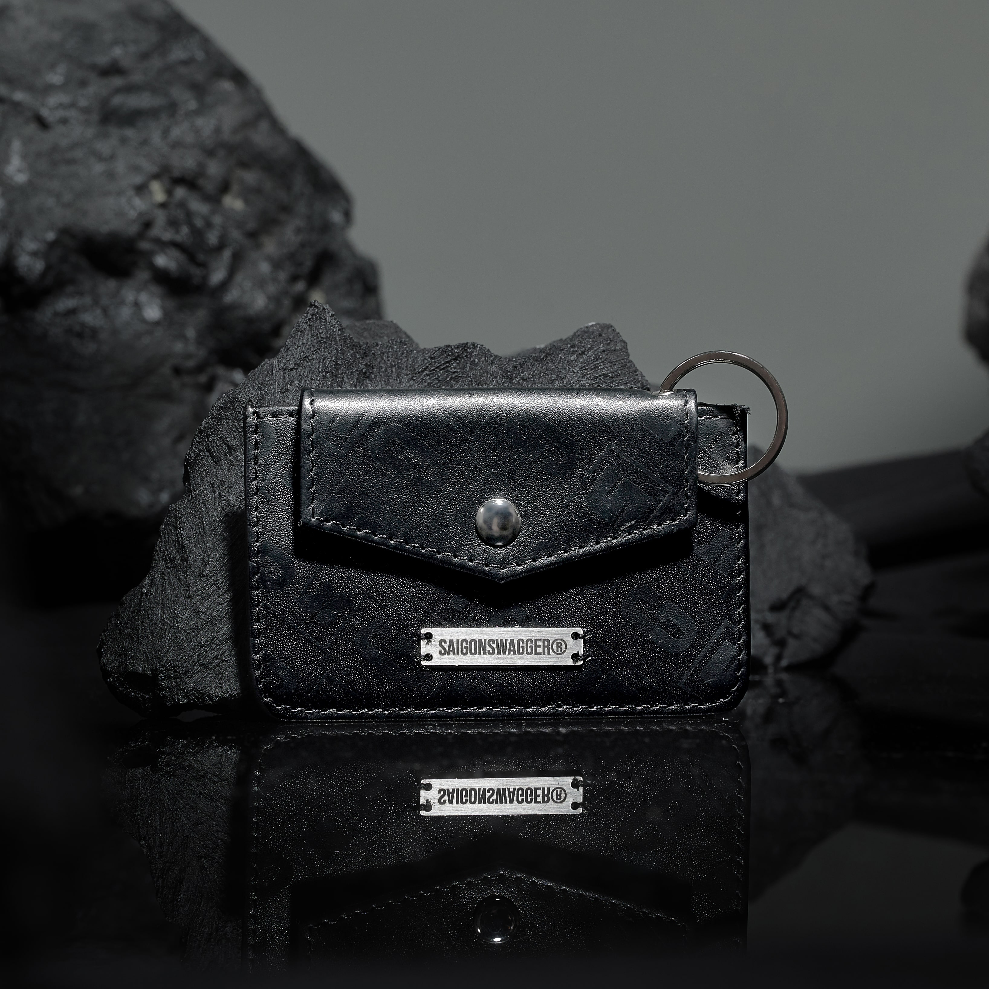 Ví Đựng Thẻ, Móc Khoá Da Thật SAIGON SWAGGER® ECLIPSE FLAP CARD KEYCHAIN