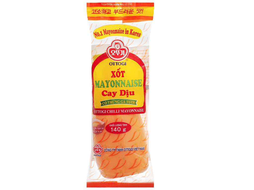 Xốt mayonnaise cay dịu OTTOGI 140 g