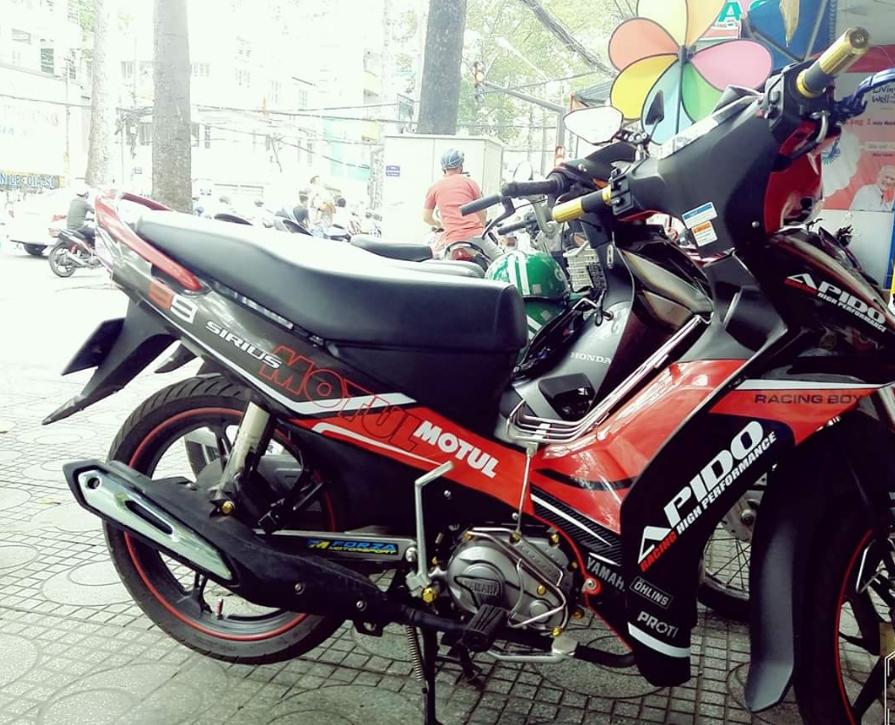 Tem rời sirius Fi đỏ đen Apido