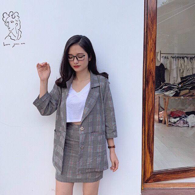 Set Vest Công Sở Form Rộng