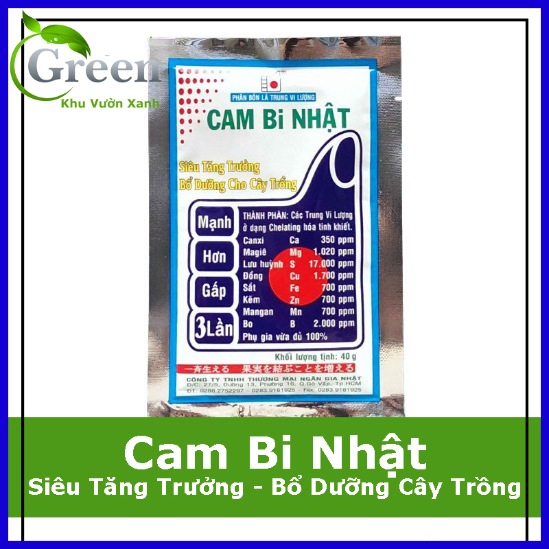 Phân bón lá trung vi lượng CAM Bi NHẬT siêu tăng trưởng bổ dưỡng cho cây