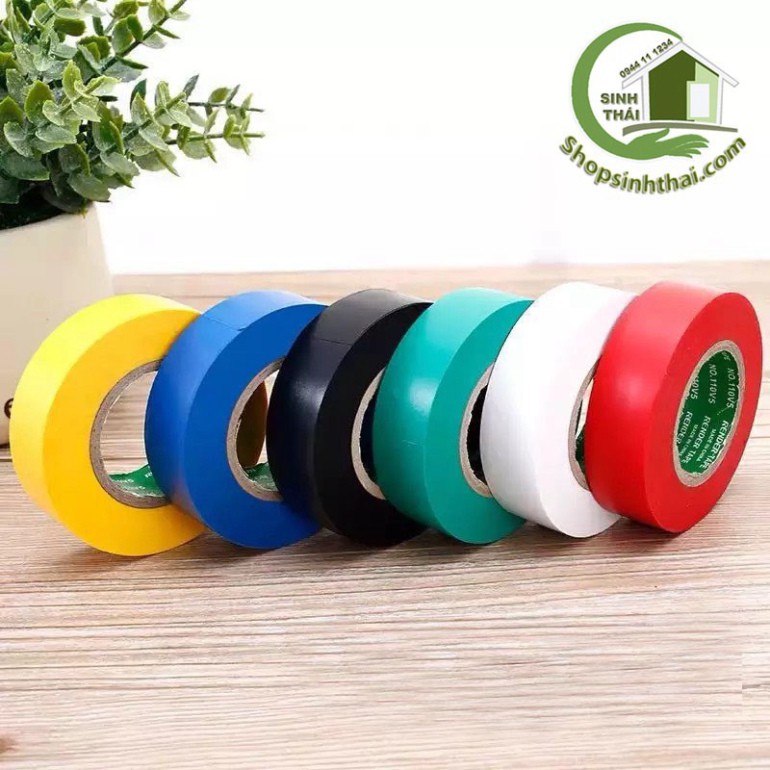 Cuộn băng keo simili 3F6 màu xanh lá vàng đỏ xanh dương - chọn màu