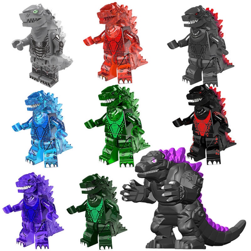 Compatible with LEGO King of Monsters Godzilla vs. King Kong Three-Headed Dragon Ghidorah children's assembled building block toys