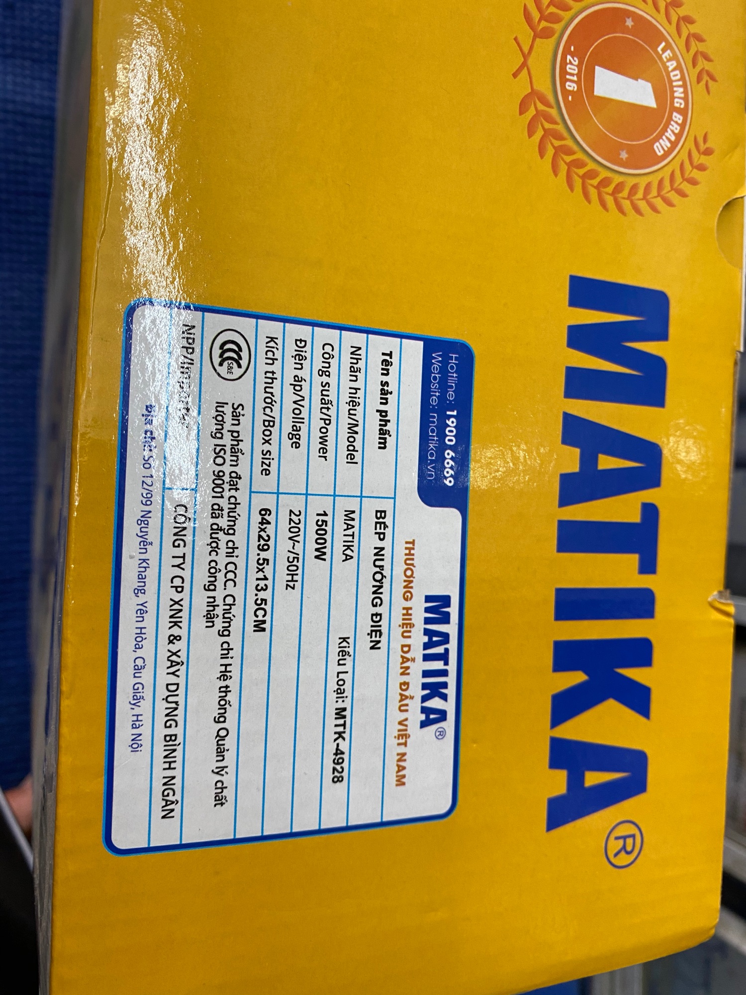 [HCM]Bếp nướng điện MATIKA 4928
