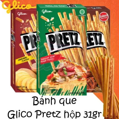 (4 vị) Combo 3 hộp Bánh que Glico Pretz 31gr