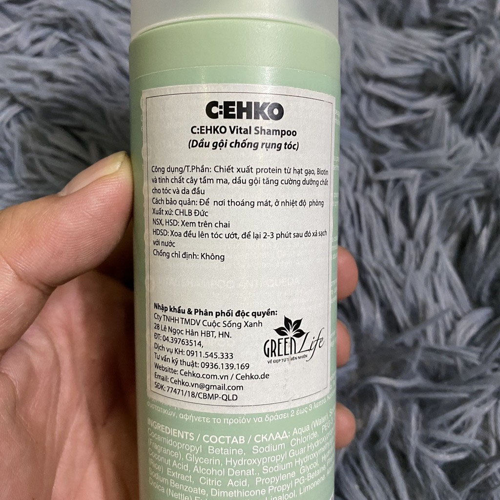 DẦU GỘI CEHKO VITAL CHỐNG RỤNG TÓC 250ML
