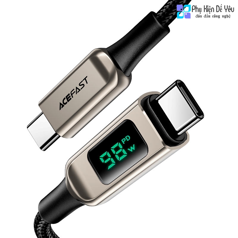 Cáp USB-C to USB-C AceFast C6-03 2m - 100W(PHÂN PHỐI CHÍNH HÃNG BẢO HÀNH 18 THÁNG)