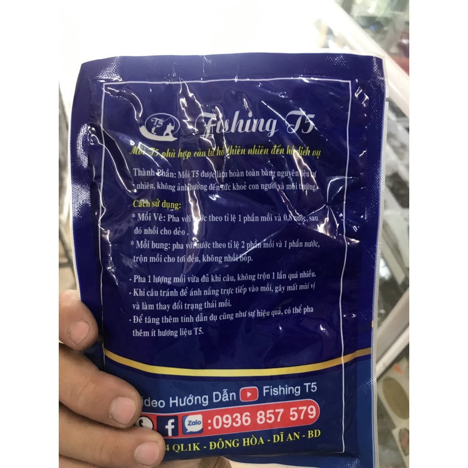 MỒI TỔNG HỢP T5 (CHUYÊN CÁ RÔ PHI,MÈ TRÔI,CHÉP,...) MỒI CÂU CÁ T5