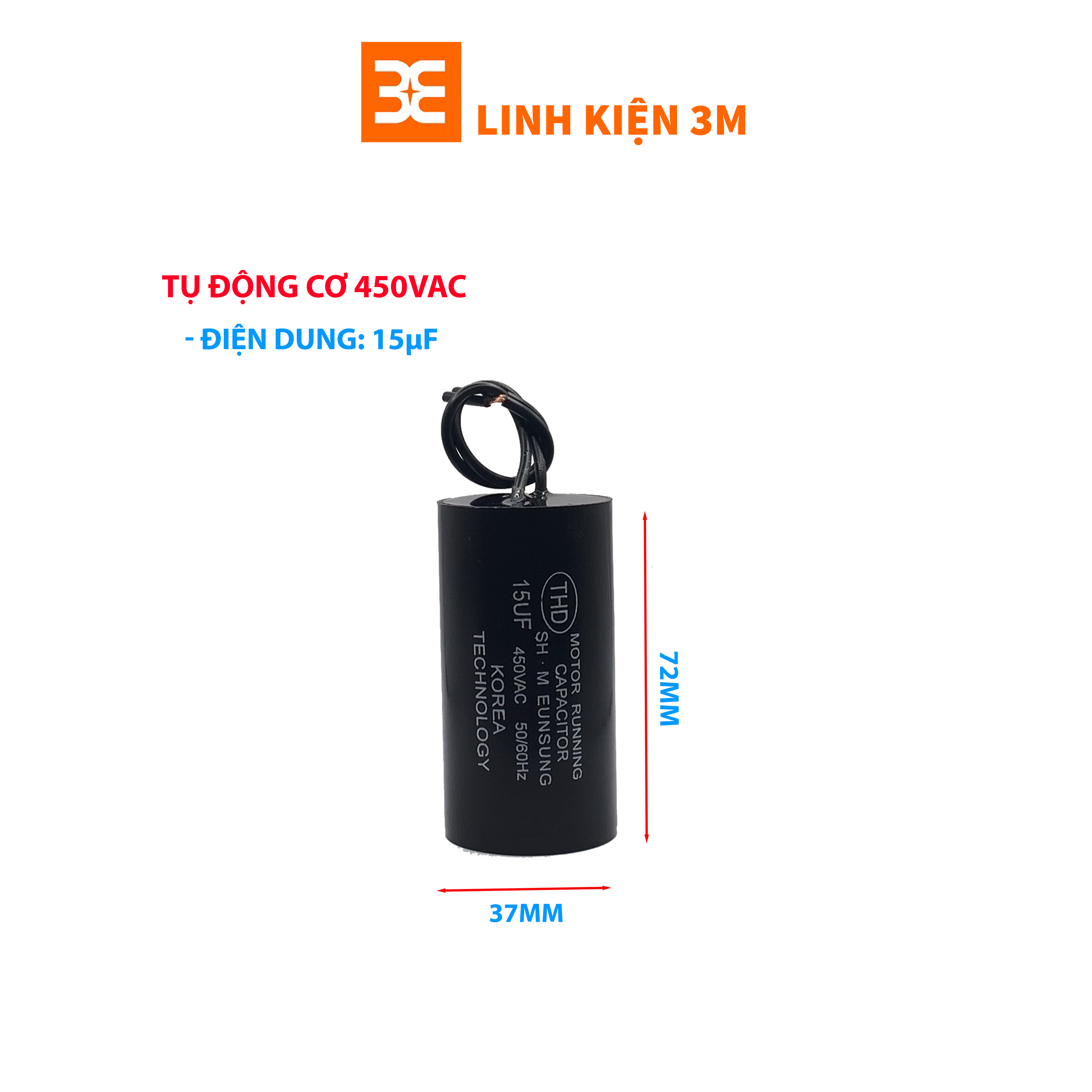 Tụ Động Cơ 370VAC - 10uf