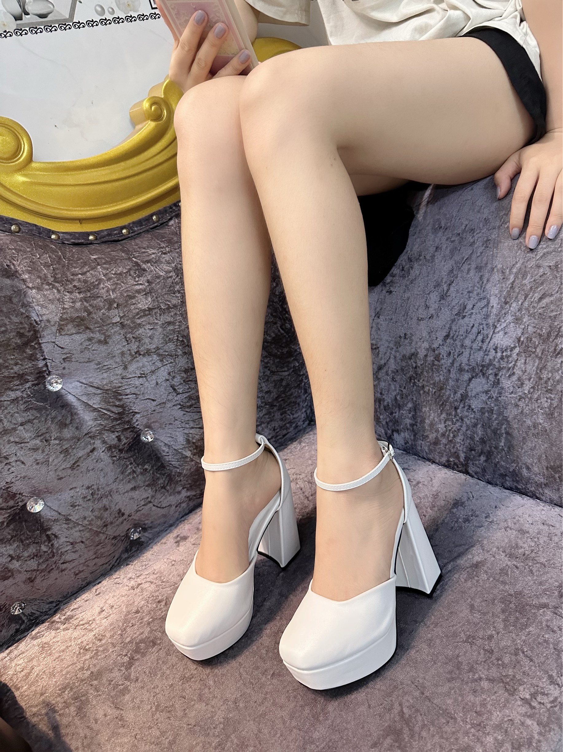 guốc cao gót bít mũi bít gót sang trọng