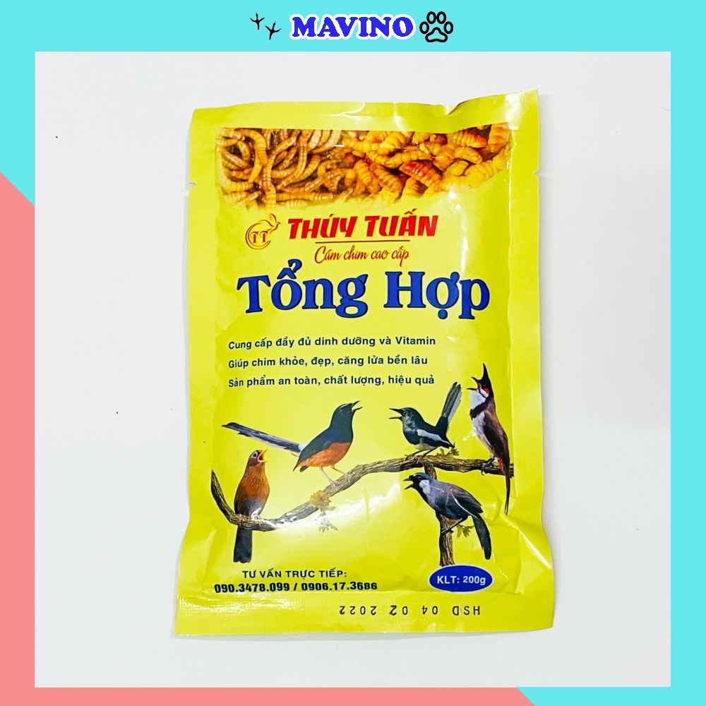 Cám chim tổng hợp Thúy Tuấn cao cấp - Thức ăn cho chim tổng hợp Thúy Tuấn cao cấp giá rẻ - 200gram