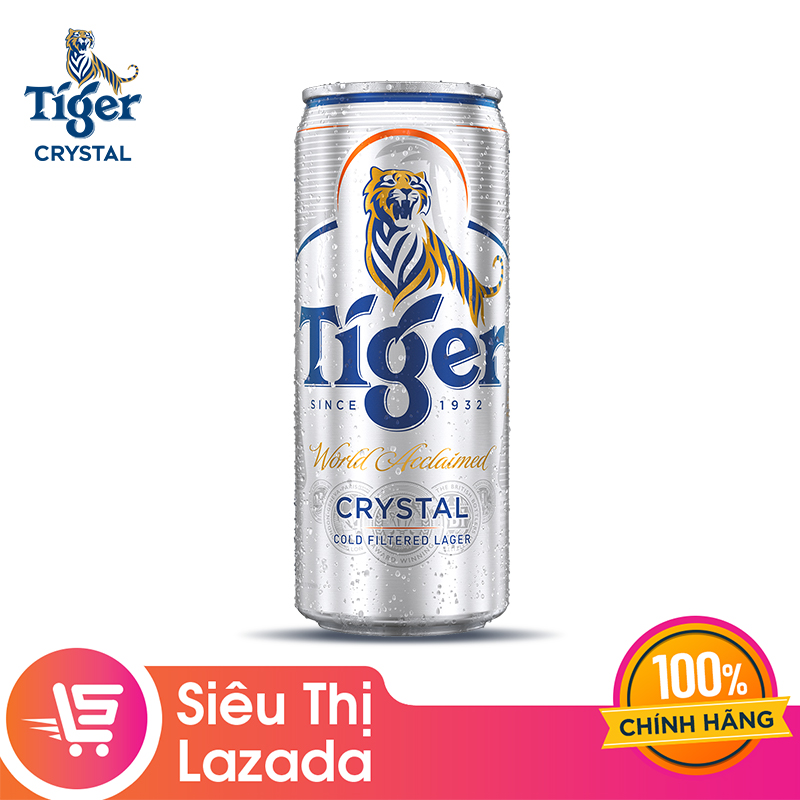 [HOT DEAL]Thùng 24 lon Tiger Crystal lon cao mới (330ml/lon)