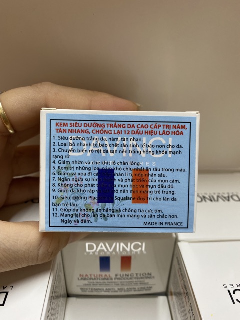 Kem Dưỡng Da Cao Cấp Davinci-30g