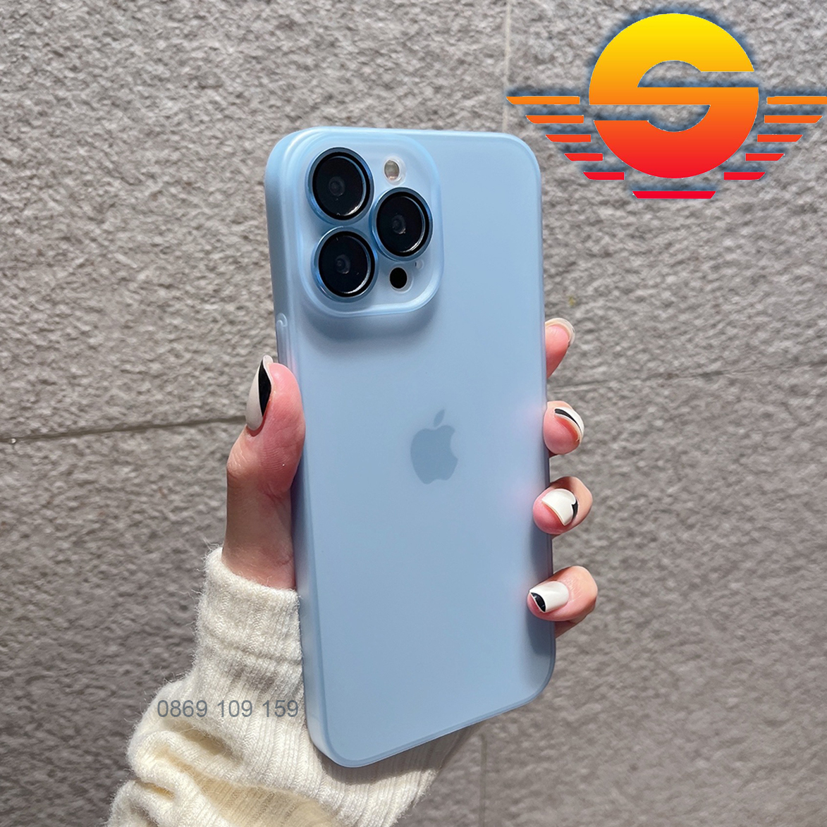 Ốp lưng iPhone 11/ 11 Pro/ 12/ 13/ 14 Pro Max nhám siêu mỏng bảo vệ camera