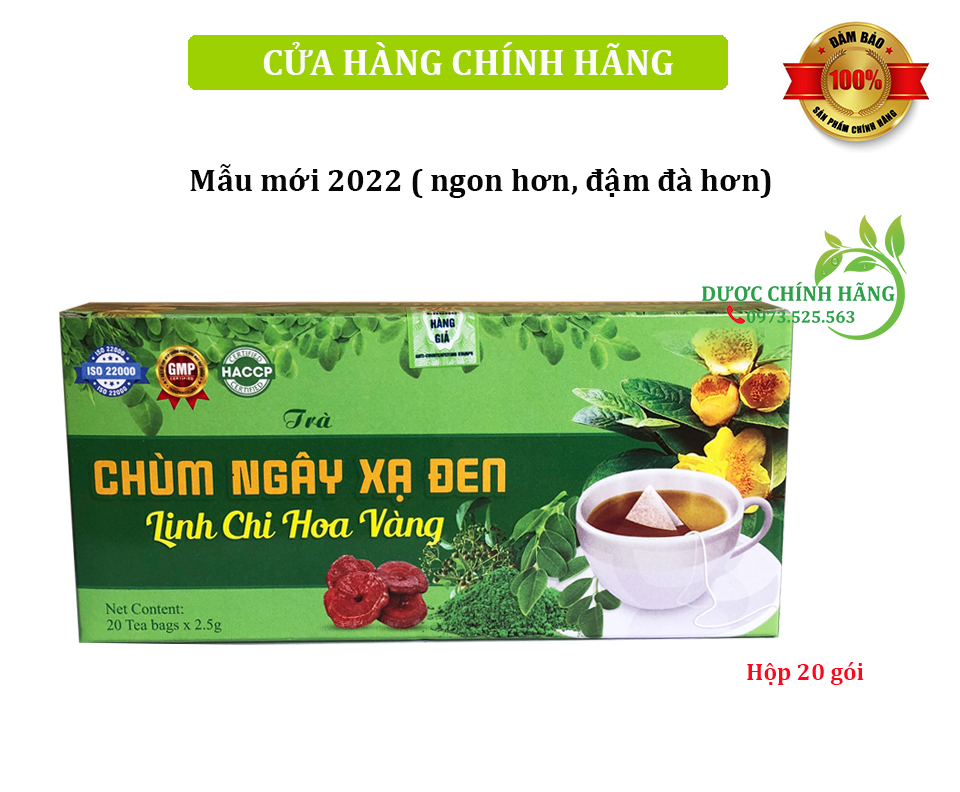 Trà Chùm ngây linh chi xạ đen
