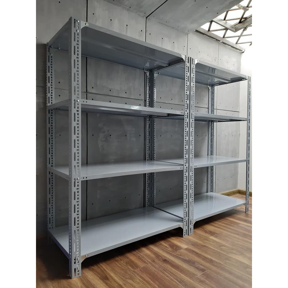 Kệ sắt v lỗ cao 2m - rộng 0.4m - dài 1m - lắp 4 mâm
