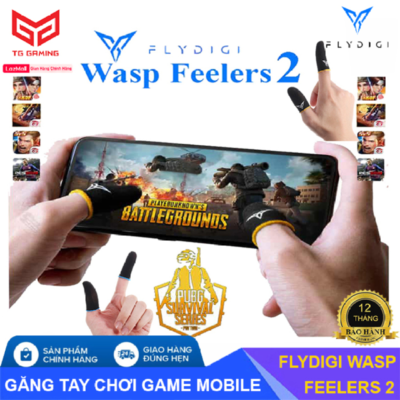[ LOẠI CAO CẤP ] Flydigi Wasp Feelers 2 Găng tay chơi game Mobile siêu nhạy, siêu co dãn, siêu mỏng nhẹ như chơi tay trần, Bao tay chơi Game, Ngón tay chơi game - Hãng phân phối chính thức