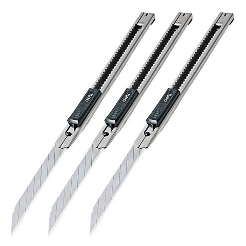 [HCM]Dao Rọc Giấy Inox 100% Hàng Xuất Khẩu DELI (Dùng Lưỡi Dao Nhỏ)