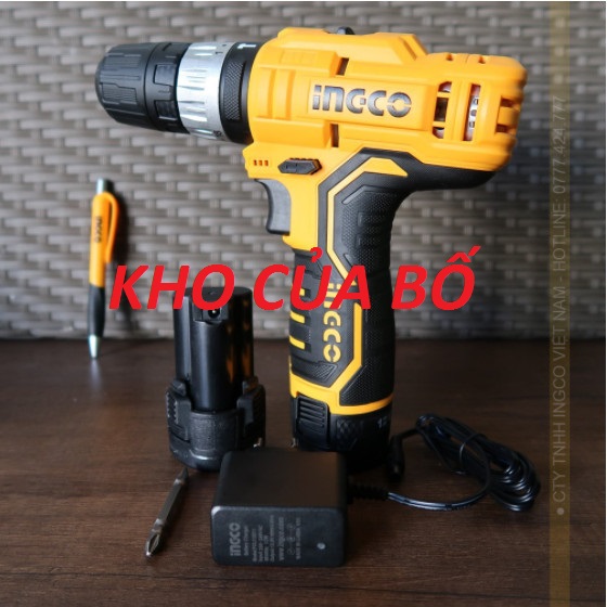 Máy khoan búa dùng pin lithum-ion 12v-10mm ingco cidli1232