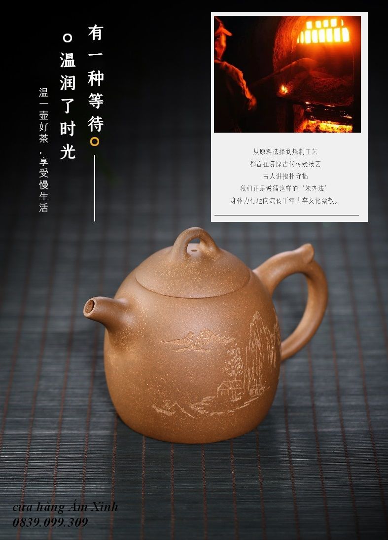 Ấm Tử Sa Nghi Hưng Tần Quyền 420 ml