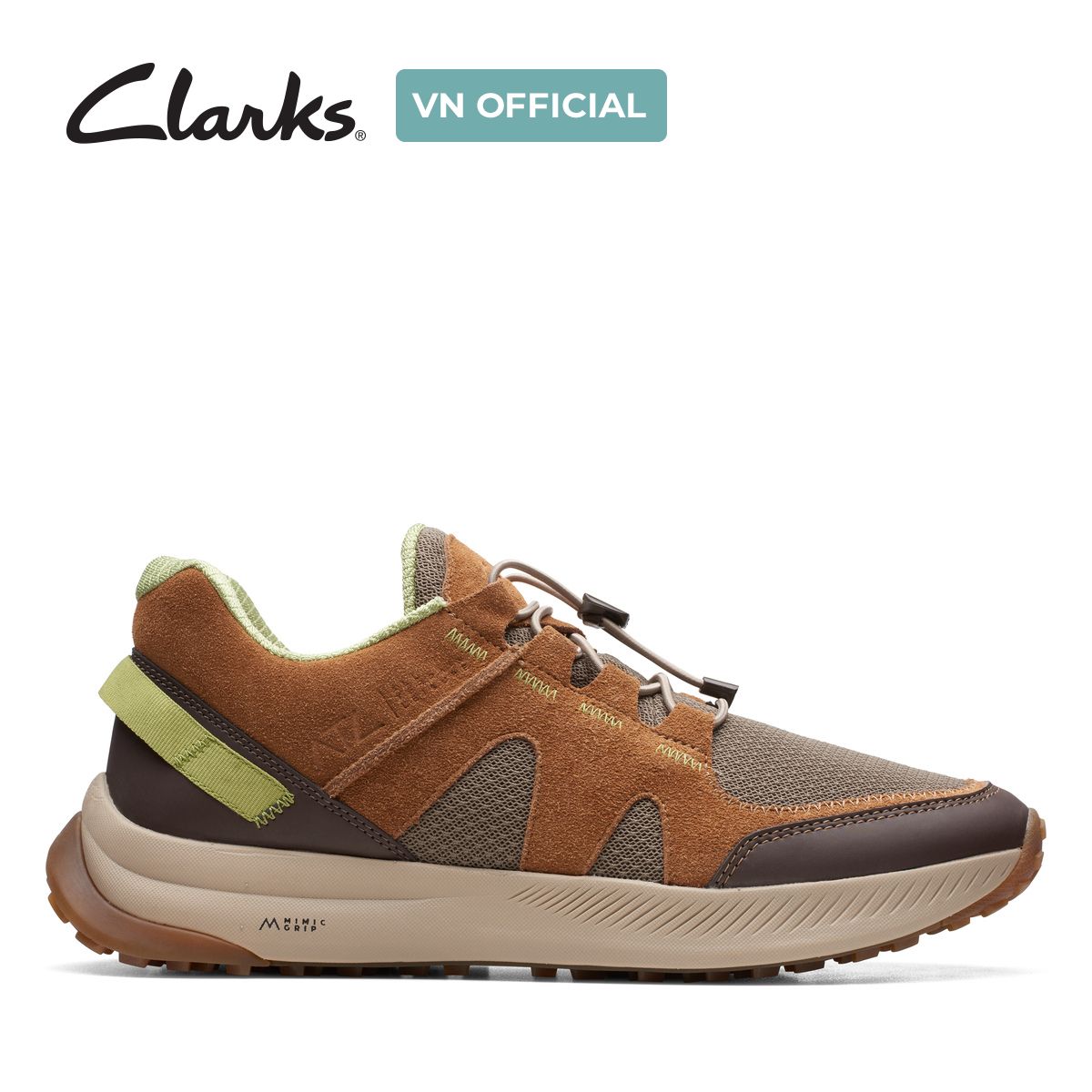 Giày sneaker da lộn nam clarks - atl trail walk