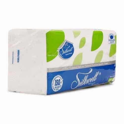 Sét 1 gói giấy rút lụa xanh silkwell 250 tờ ( 2 lớp