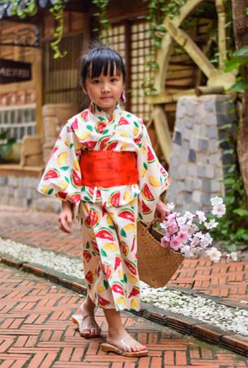(PiPo) Kimono Cách Tân Cho Trẻ Em Phong Cách Nhật Bản