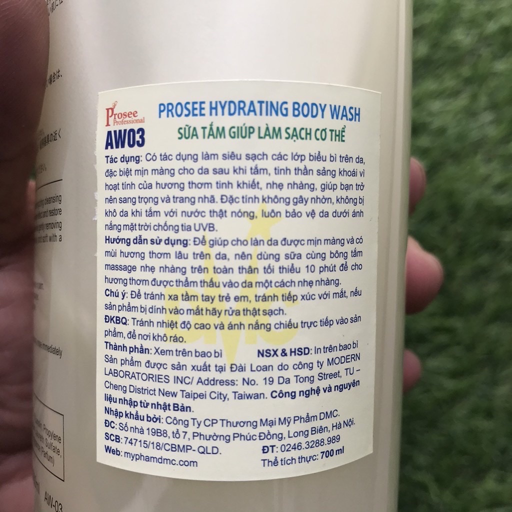 [HCM]SỮA TẮM PROSEE 700ml