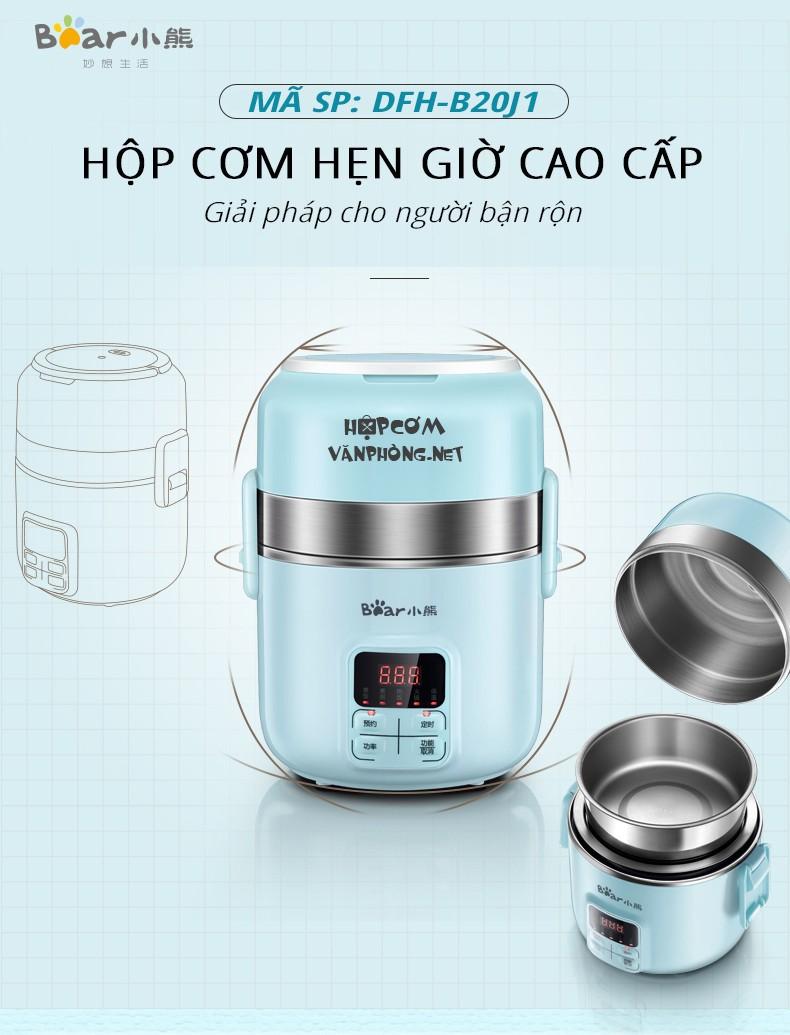 Hộp Cơm Cao Cấp Hẹn Giờ Bear DFH-B20J1