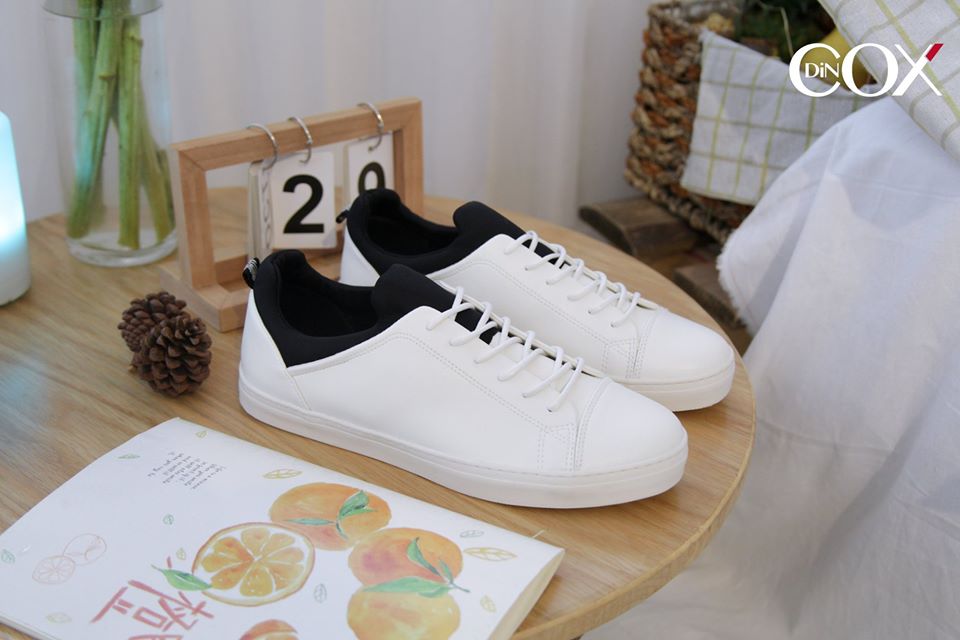 [HCM]Giày sneaker couple nam nữ DinCox 43 white/black