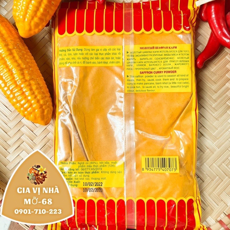 Bột cari nghệ Hậu Sanh 100GR( CHIẾT )-500GR