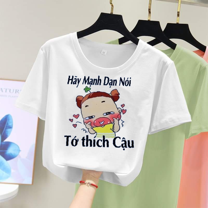 ]Áo Thun IN HÌNH HÃY MẠNH DẠN NÓI Nam Nữ Unisex Áo Phông Form Rộng Tay Lỡ , Thời Trang, Độc Đẹp Vải Dày Mịn Thoáng Mát, Kiểu Dáng Năng Động Trẻ Trung