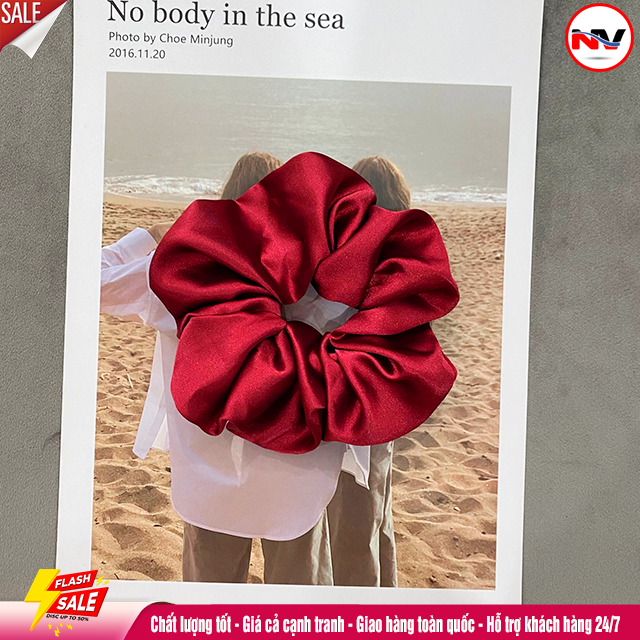 Cột Tóc Phi Bóng - Dây Buộc Tóc Scrunchies Trơn Nhiều Màu